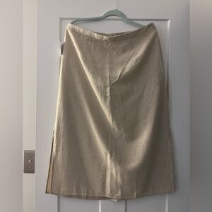 NWT Linen Tan Women's Skirt
